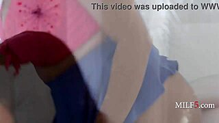 Step Son Peeks at Step Mom's Curvy Chocolate Ebony Ass Until She Facesits Him