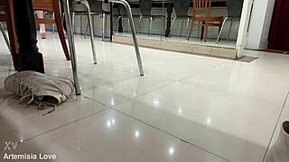 italian milf artemisia love strips in sexy high heels slowly