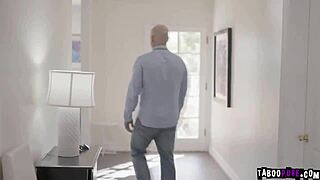 stepdad feeds my asian teen mouth his mature hairy cock