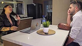 BbW mother-in-law dominated licked by stepsons in dp