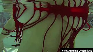 Busty Vicky Vette Fingers Big Clit Pussy Then Toys Horny Hole Poolside