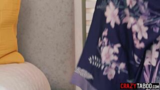 whoa petite asian teen fucked by big ass milf after licking