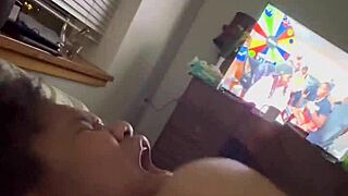 rubbing fat juicy tits unleashes her orgasm