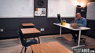 mature teacher stepdad pounds latina teen stepdaughter after class