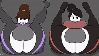 Milf's BIG ASS takes FAMILY monster cock ANAL training