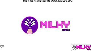 peruvian milf milked hard in hotel room rough sex pounding