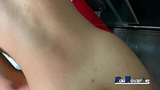 young dominican latina sucks victor bloom's big cock in hotel bathroom