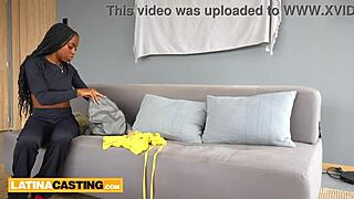 wanna see this afro latina milf's big ass pounded at casting?