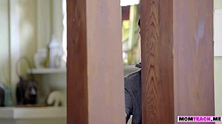 Why does busty stepmom let stepson massage then fuck her deep?