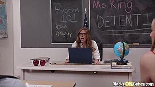 Big Tits Milf Teacher Threesomes with Teen Students