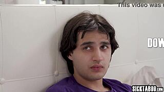 Stepson Toys with Stepmom Annie King's Big Tits!