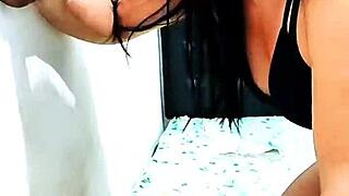 sexy white stepdaughter sucks black stepdad's huge cock on halloween