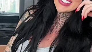 brazilian brunette milf bends over for producer's big cock doggy at casting pov