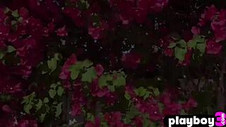 Hot Black Babe Ana Foxxx Poses Poolside Masturbation