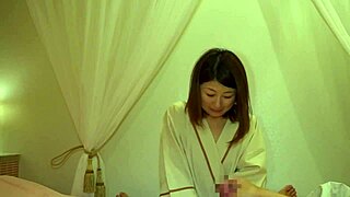 Rub My Cock Lady! Excited Japanese Milf Strokes Hard