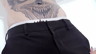 Tatted Tommy's Huge Cock Worshipped by Sloppy Milf Sandy Love!