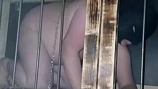 maitresse kantalis chained in club cage, ready for your commands?!