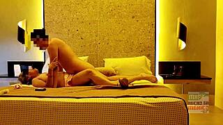 Pam bunny fucks right in front of cuckold husband