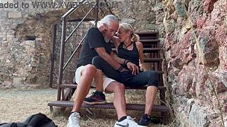 whoops our risky outdoor homemade creampie happened so fast together