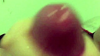 Chubby wife hairy pussy pov handjob cumshot slow motion