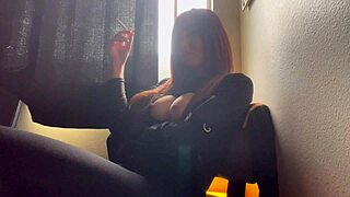 Italian MILF Artemisia's Juicy Tits Smoking Fetish!