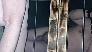 maitresse kantalis chained in club cage, ready for your commands?!