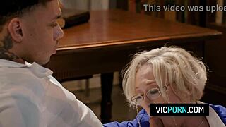 busty milf dee williams double penetrated anal by horny students library threesome