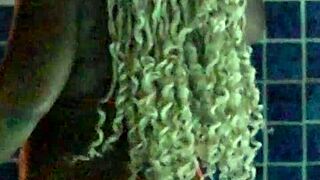 Curvy ebony milf pussy ripped quickie bbc couple fuck