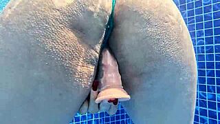 hey huge ass stranger at pool trade dildo for real cock pounding?