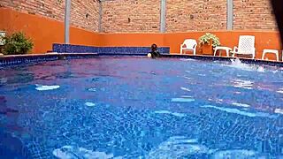 hey huge ass stranger at pool trade dildo for real cock pounding?