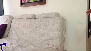 Latina Milf's Pajama Seduction Leads to Neighbor's Cowgirl Creampie!