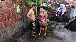 neighbor helps wash then fucks me rough