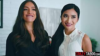 horny teen april olsen fingers girlfriend avery black's big ass