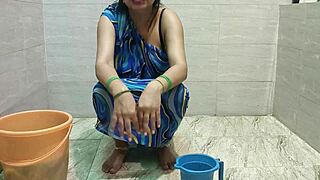 stepmom lets stepson fuck during laundry cleaning