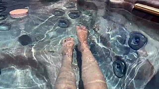 Italian Big Tits Milf Artemisia Naked Jacuzzi Pussy Legs Play