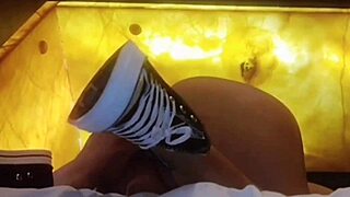 hidden cam catches 18yo mexican teen's small tits and cum swallow in bedroom