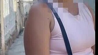 hey milf horny latina agrees to street anal fuck for cash creampie