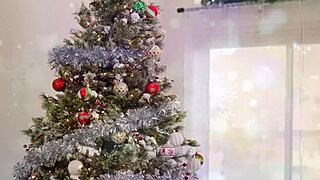 Stepmom's Xmas Gift Turns Lucky With Millie Morgan's Petite Tits