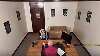 principal blackmailing hot russian teacher caught masturbating at her desk?