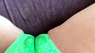 impossibly wet slime panties drip as my huge clit pussy throbs to orgasm!