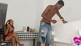 Bbc Handyman Pounds Milf's Asshole Bareback with Huge Creampie