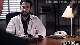 Cunning Doctor Titty Fucks Big Tits Milf Before Husband