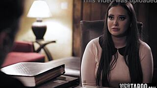 Cheating Busty Milf Fucks Hairy Priest for Forgiveness POV