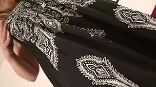 milf in fishnets and heels takes deep anal and titty fuck