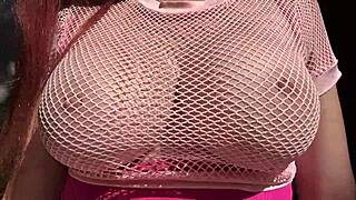 my italian milf tits bounce wildly outdoors in slow mo