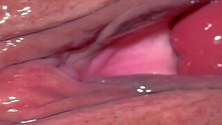 japanese wife's shaved pink pussy throbs close-up 343 days post-virginity loss!