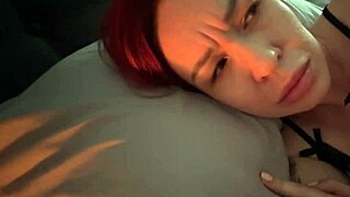 redhead stepmom catches hotel jackoff joins hard pussy fuck