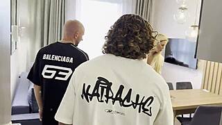 best double blowjob ever!! hot blonde milf facial cum explosion