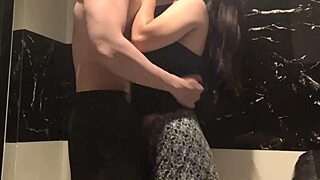 i sneak after stepbro into bathroom for dirty fun