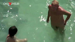 damn, beach voyeur catches me banging my wife doggystyle public naked...